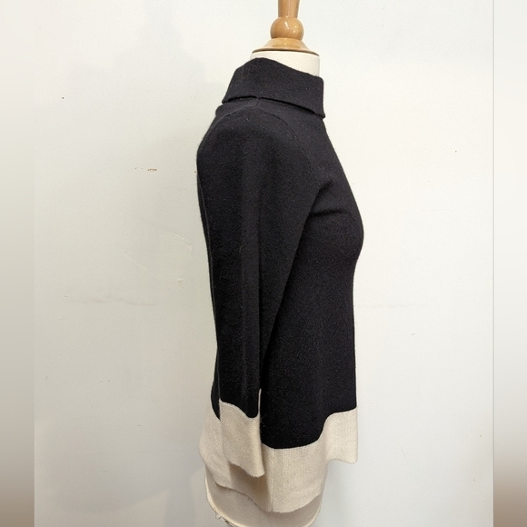 Autumn Cashmere Mod Mock Neck Swing Cashmere Sweater S quiet Luxury - Picture 5 of 9